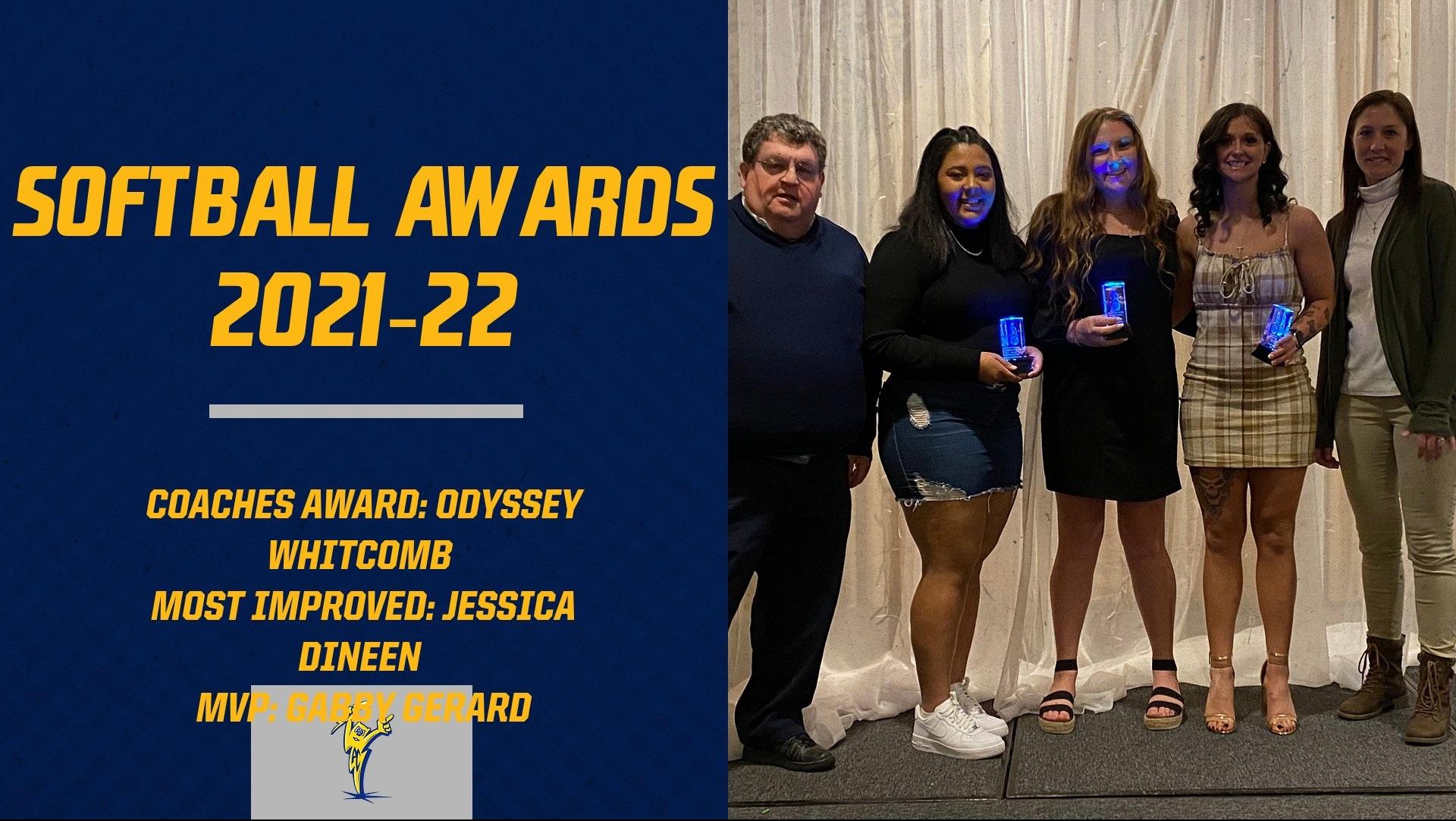 Charger Softball Athletic Awards