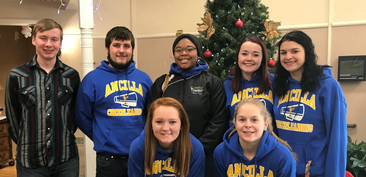 Charger Cheerleaders Connect With Catherine Kasper Home Residents